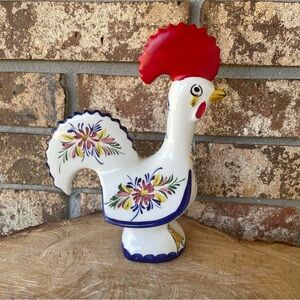 Rooster Made in Portugal 9” Tall Signed. Such a sweet guy! Wonderful Condition!